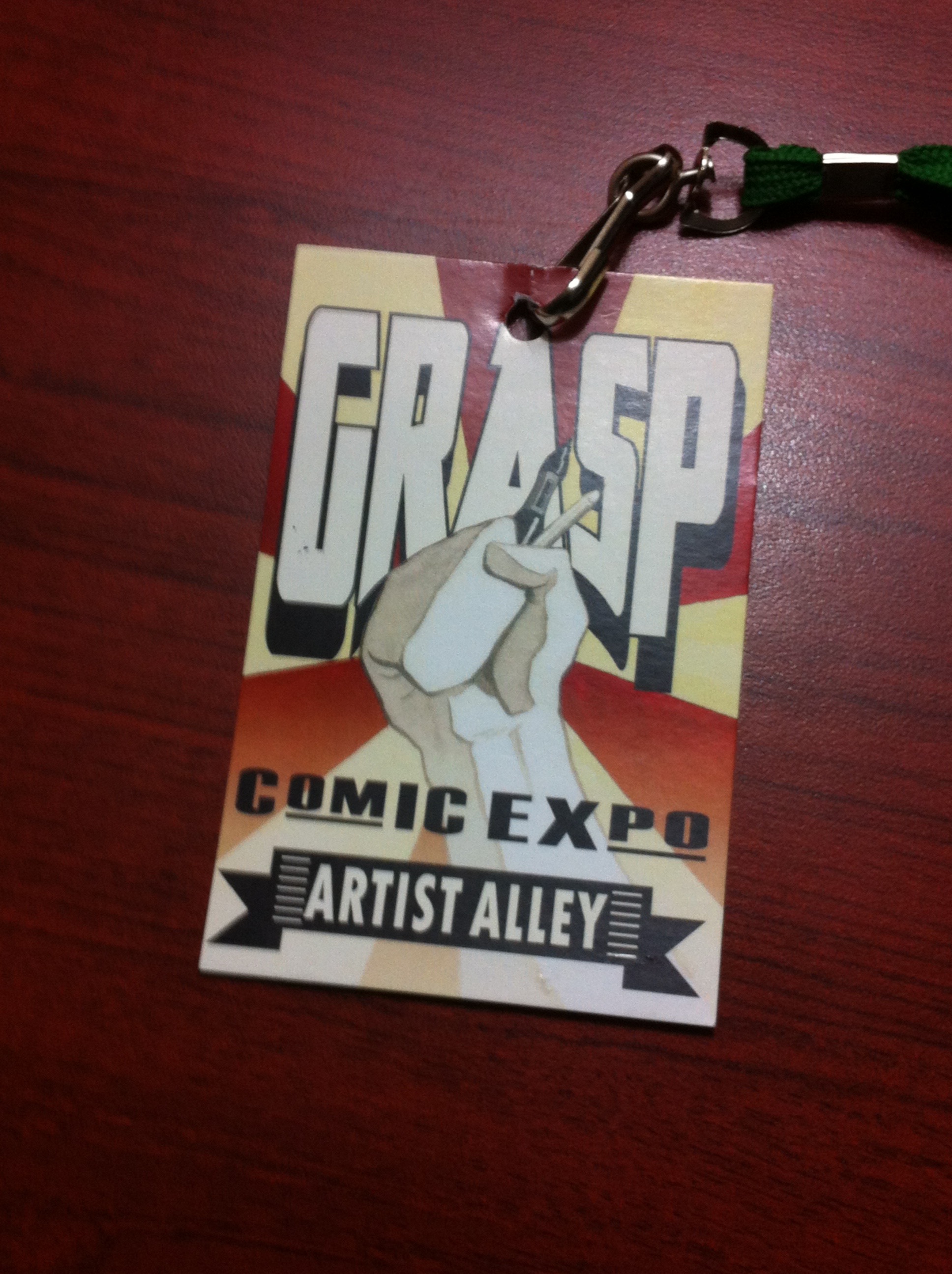 Would it kill you to print simple ID tags like these for your artists Wizard World?
